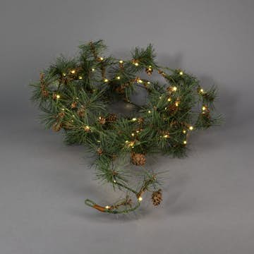 Girlang Gnosjö Konstsmide 5m Batteridriven Slinga 60st LED-lampor Utomhus