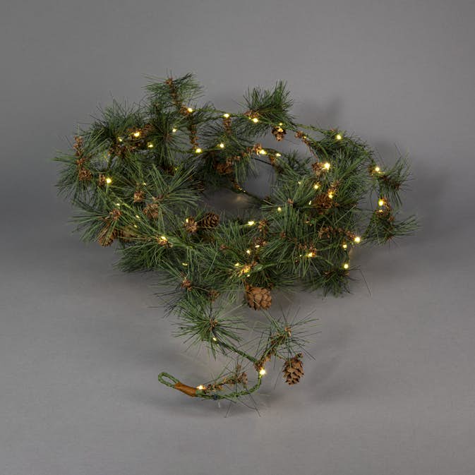 Girlang Gnosjö Konstsmide 5m Batteridriven Slinga 60st LED-lampor Utomhus