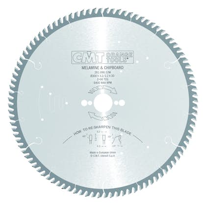 Formatsågklinga CMT Orange Tools TF Laminat/Spånskivor