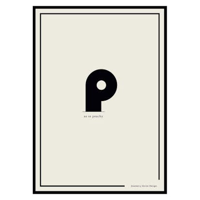 Poster Gallerix P As In Peachy