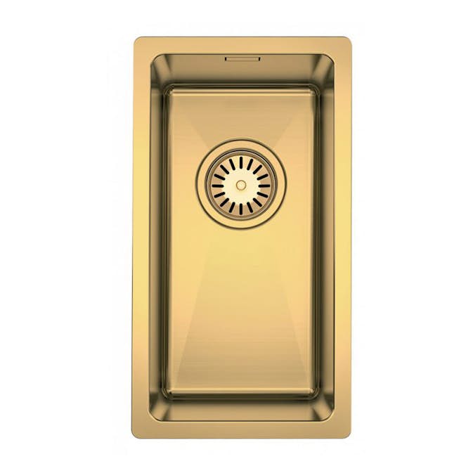 Diskho DecoSteel DI-ART GOLD 20 Enkel med Korgventil & Vattenlås