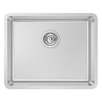 Diskho DecoSteel Extreme 50 Rostfri Enkel med Korgventil & Vattenlås