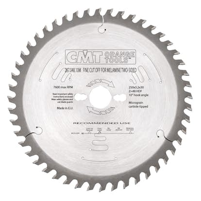 Sågklinga CMT Orange Tools HDF Dubbelsidig laminat/melamin