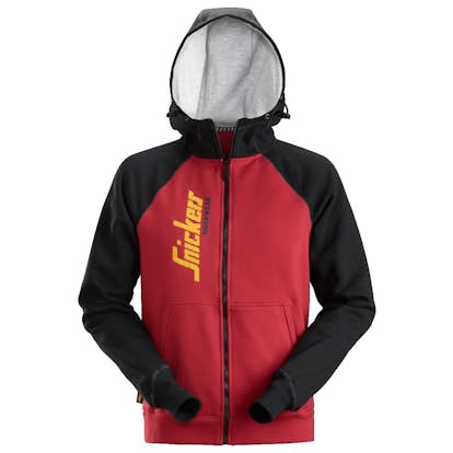 Hoodie Snickers Workwear Logo hel zip