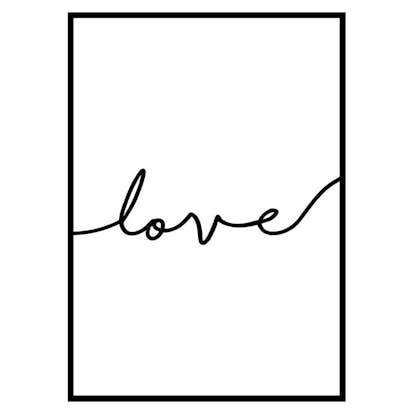 Poster Gallerix Love Line Art No2