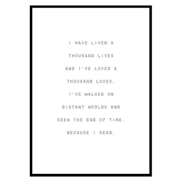 Poster Gallerix Because I Read