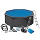 Poolpaket Swim & Fun Pool Basic 120 Rund Antracitgrå