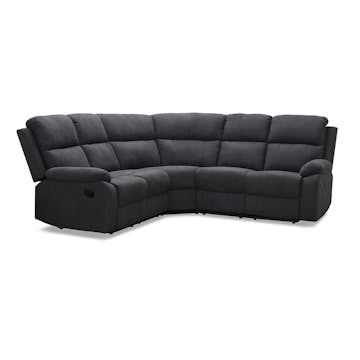 Soffa Hagagrupen Nevada Grå Reclinerhörnsoffa i Polyester 240cm