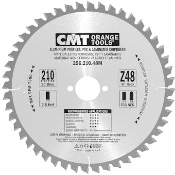 Cirkelsågklinga CMT Orange Tools NE NEG Alu/laminat