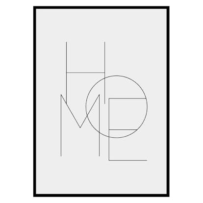 Poster Gallerix Home Typo