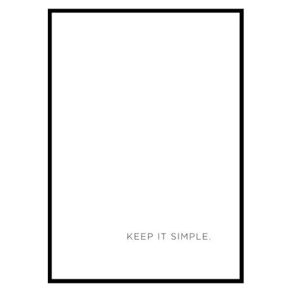 Poster Gallerix Keep It Simple