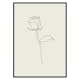 Poster Gallerix Line Art Rose