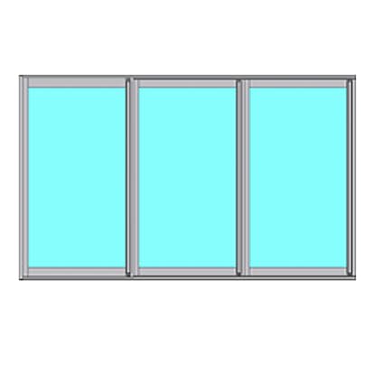Skjutbart Fönsterparti Novoroom Ultra+ 3-Delat