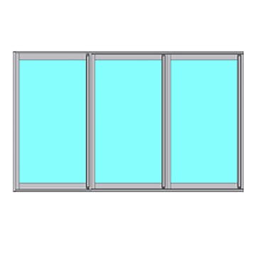 Skjutbart Fönsterparti Novoroom Ultra 3-Delat
