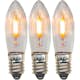LED-Reservlampa Star Trading E10 Universal LED Filament 3-pack för Belysning