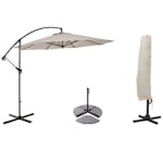 Hängparasollset Hillerstorp SideWinder med Parasollfot och Skydd