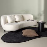 3-sitssoffa Venture Home Luna Boucle Vit