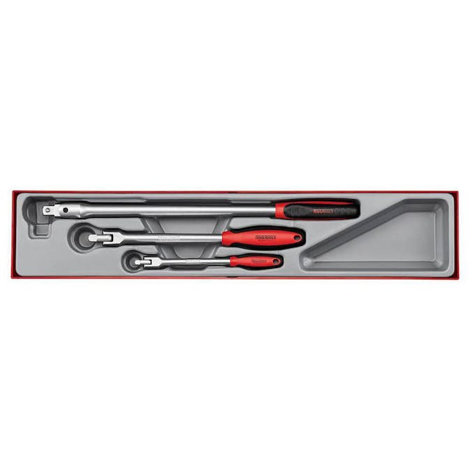 Spärrhandtagsset Teng Tools TEXRF03 Foam