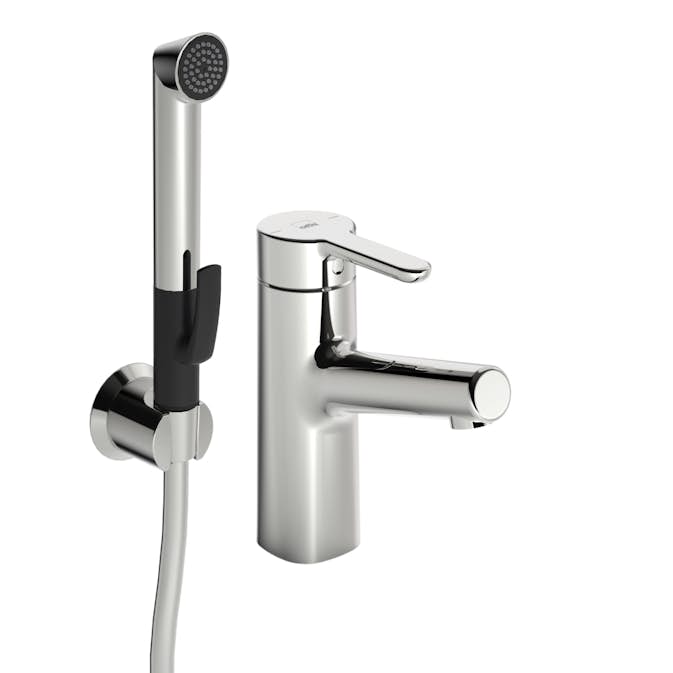 Tvättställsblandare Oras Inspera 3012F med Bidetta Handdusch