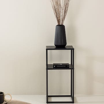 Sidobord Venture Home Punta Svart Fyrkantigt Bord i Stål 30x30cm