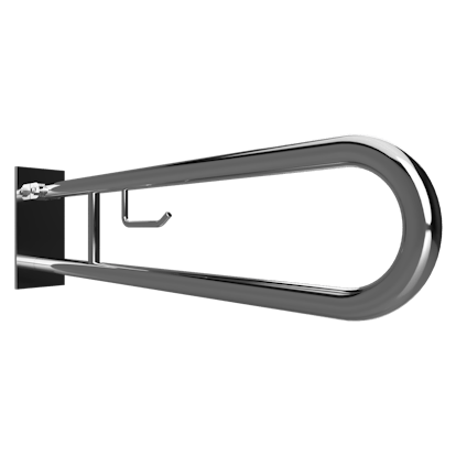 Stödhandtag Bemeta Help Med toalettpappershållare 829 mm