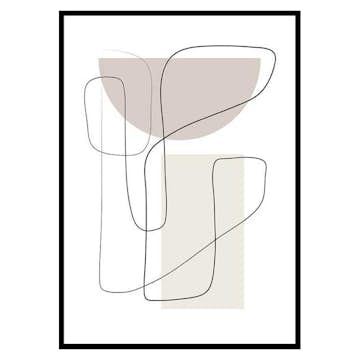 Poster Gallerix Art des Lignes No2