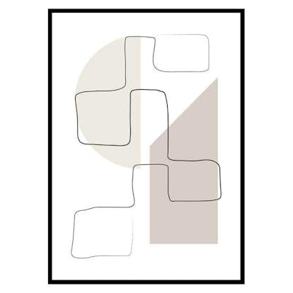 Poster Gallerix Art des Lignes No3