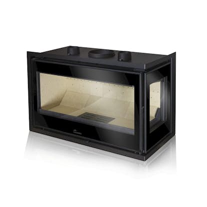 Braskamin Lacunza Adour med Glas på Framsida och En Sida