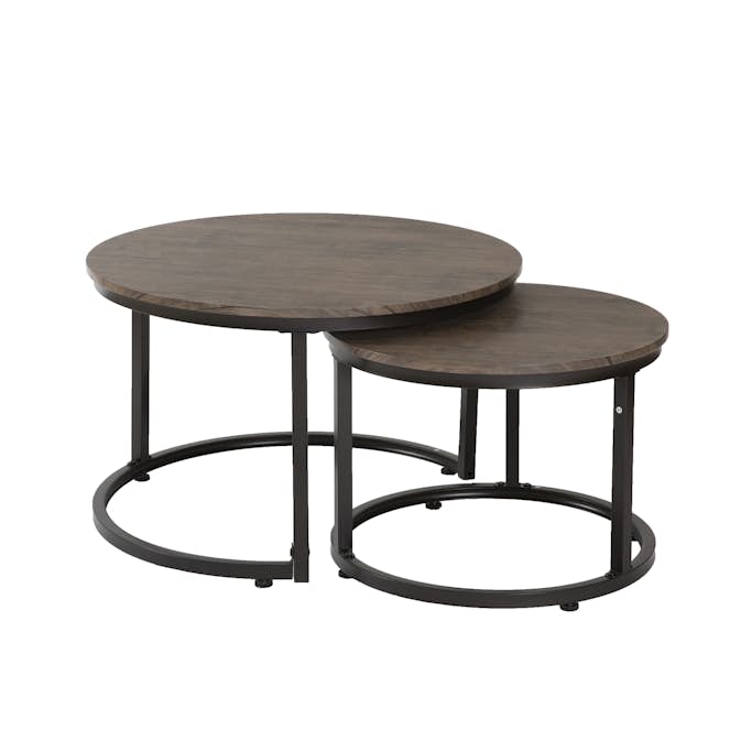 Soffbord Stenexpo Hastings Set Naturfärgad Runda Vardagsrumsbord