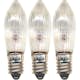 LED-Lampor Star Trading Reservlampa E10 23V 3W Räfflat 3-pack Transparent