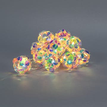 Batteridriven Ljusslinga Gnosjö Konstsmide 10 LED Diamanter m. Timer