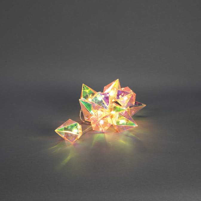 Batteridriven Ljusslinga Gnosjö Konstsmide 10 LED Glober m. Timer