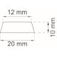 Buffert Habo 20x10mm