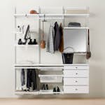 Garderobslösning Elfa Decor+ Premium Fullutrustad