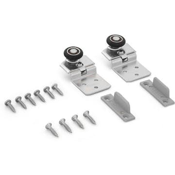 Beslagssats Habo SF-30 Komplett Hjultsats för Skjutdörrsskena SF-30