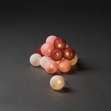 Ljusslinga Gnosjö Konstsmide 16L Garnbollar LED