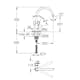 Köksblandare Grohe Start Flow Standard Engreppsblandare Svängbar Pip & Quickfix