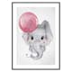 Poster Gallerix Elephant Pink Balloon