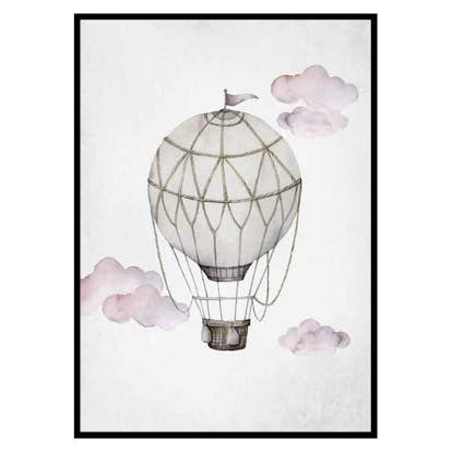 Poster Gallerix Watercolor Hot Air Balloon