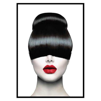 Poster Gallerix Red Lips Hair Cut