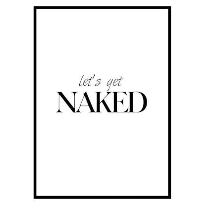 Poster Gallerix Lets Get Naked
