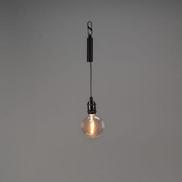 Uppladdningsbar LED-Lampa Gnojsö Konstsmide ink Takupphängning Amber Timer 6h