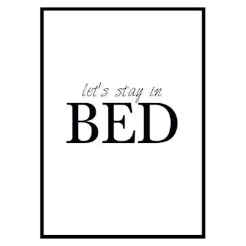 Poster Gallerix Lets Stay In Bed