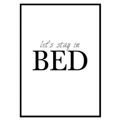 Poster Gallerix Lets Stay In Bed