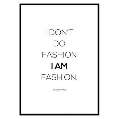 Poster Gallerix Chanel I Am Fashion