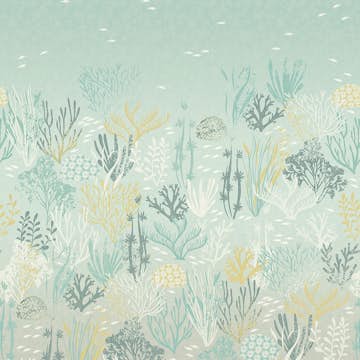 Väggbild Eijffinger Explore Coral Blue 323101