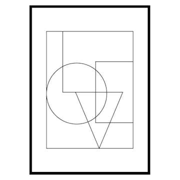 Poster Gallerix Love Line Art No1