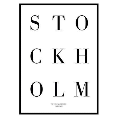 Poster Gallerix Stockholm No1