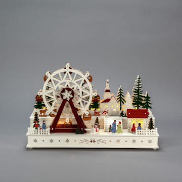 Dekorationsbelysning Gnosjö Konstsmide Pariserhjul Trä LED