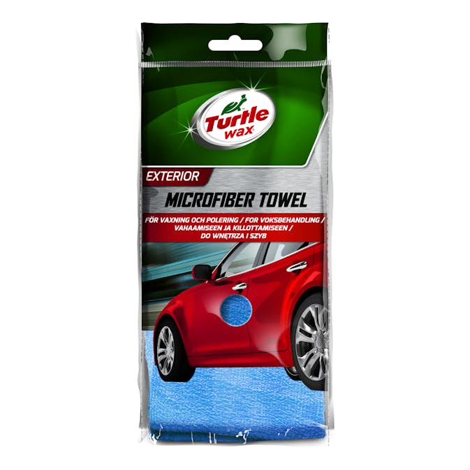 Rengöringsduk Turtle Wax Mikrofiberduk Exterior Blå 40x40cm